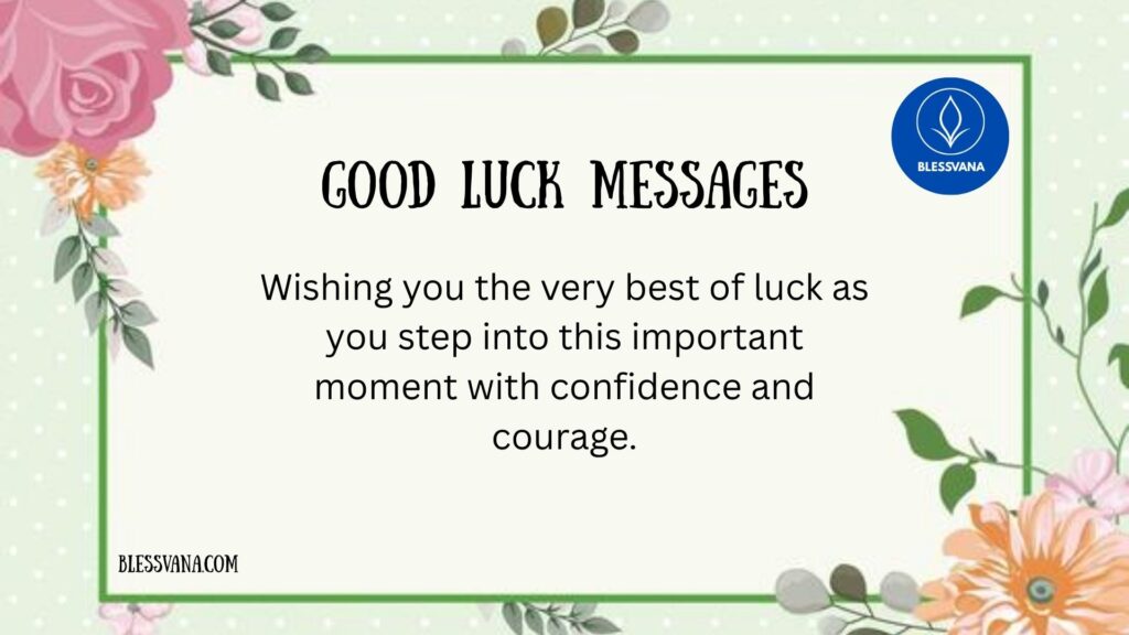 Good Luck Messages